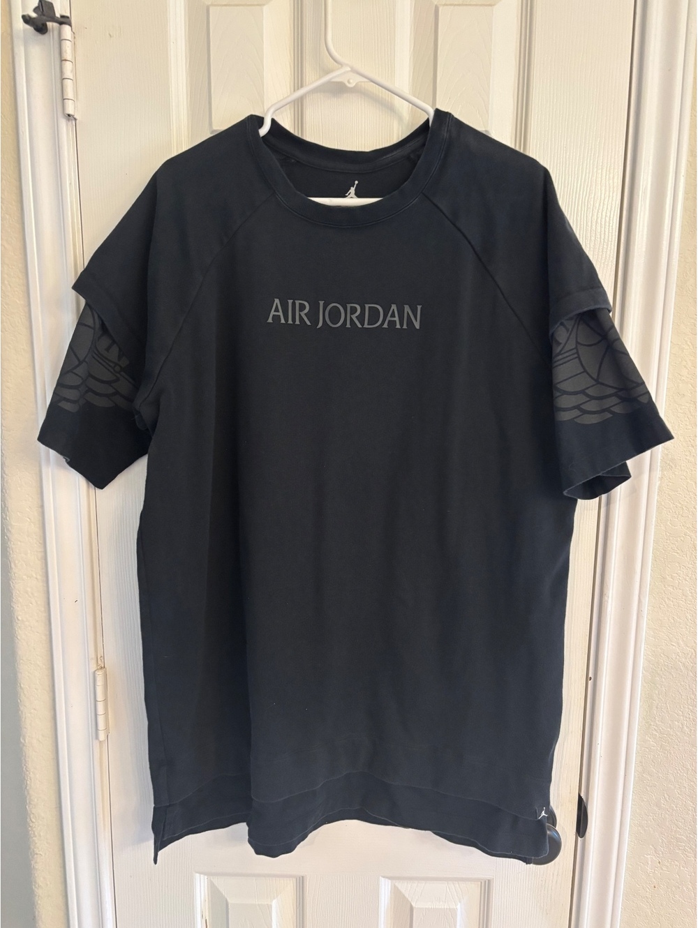 Air Jordan JSW Wings Modern Double Layer Tee Black Men’s XL 907984-010
